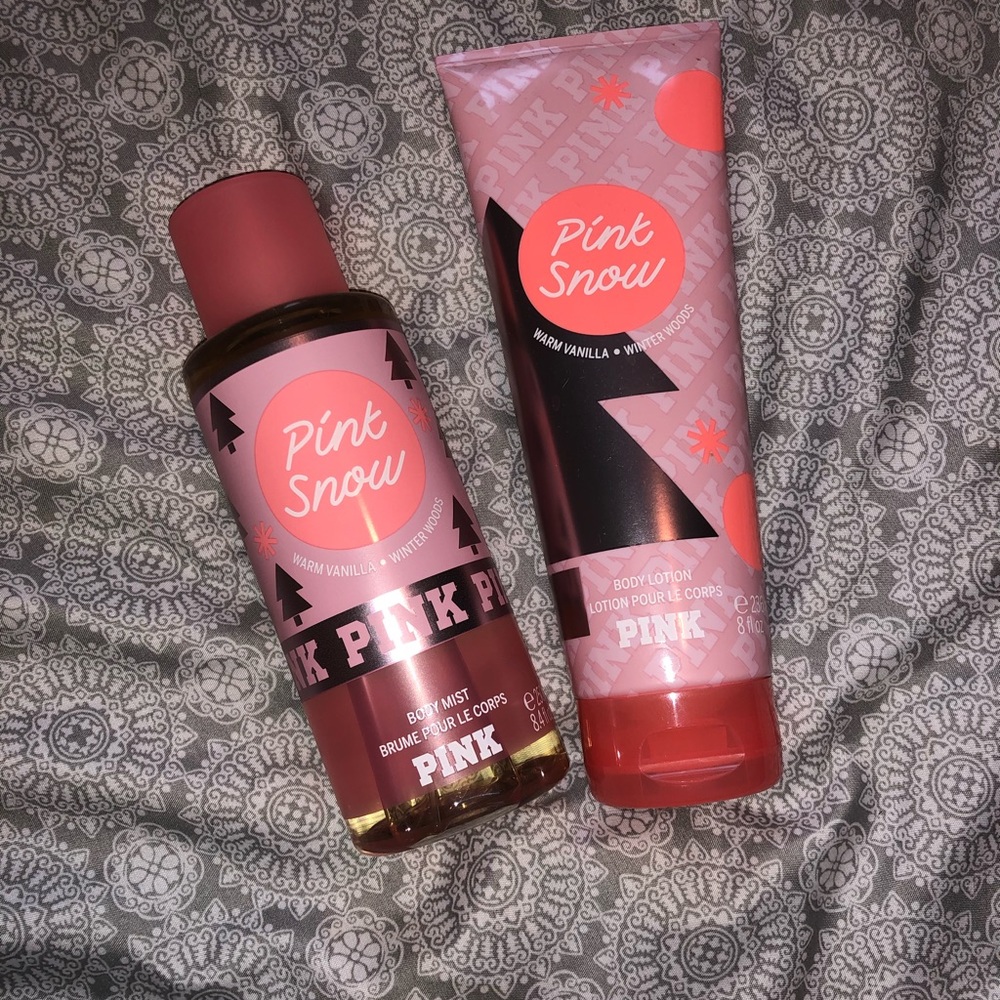 Pink lotion and spray
